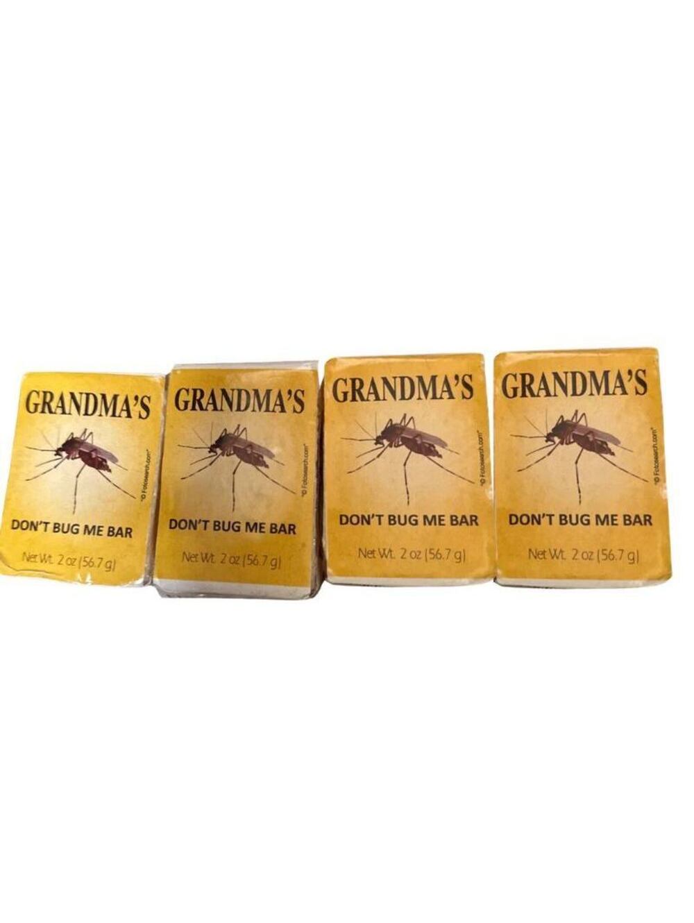 Grandma’s Don’t Bug Me Soap Bar 2oz Natural DEET Free Outdoor Soap 4 Pack